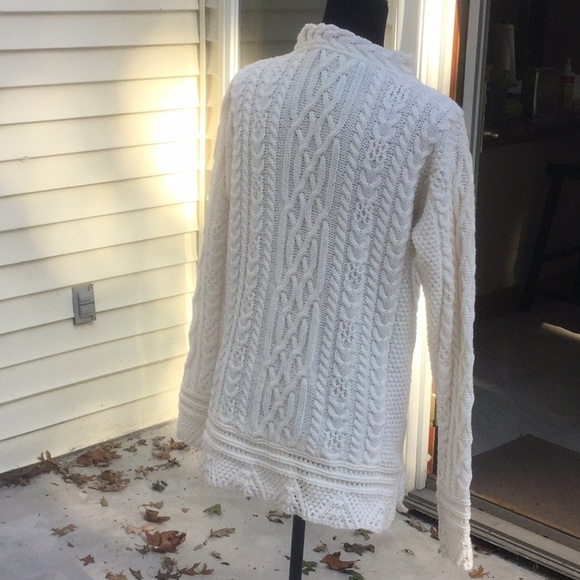 Sold Irish store merino wool pullover detailed collar - Picture 6 of 13